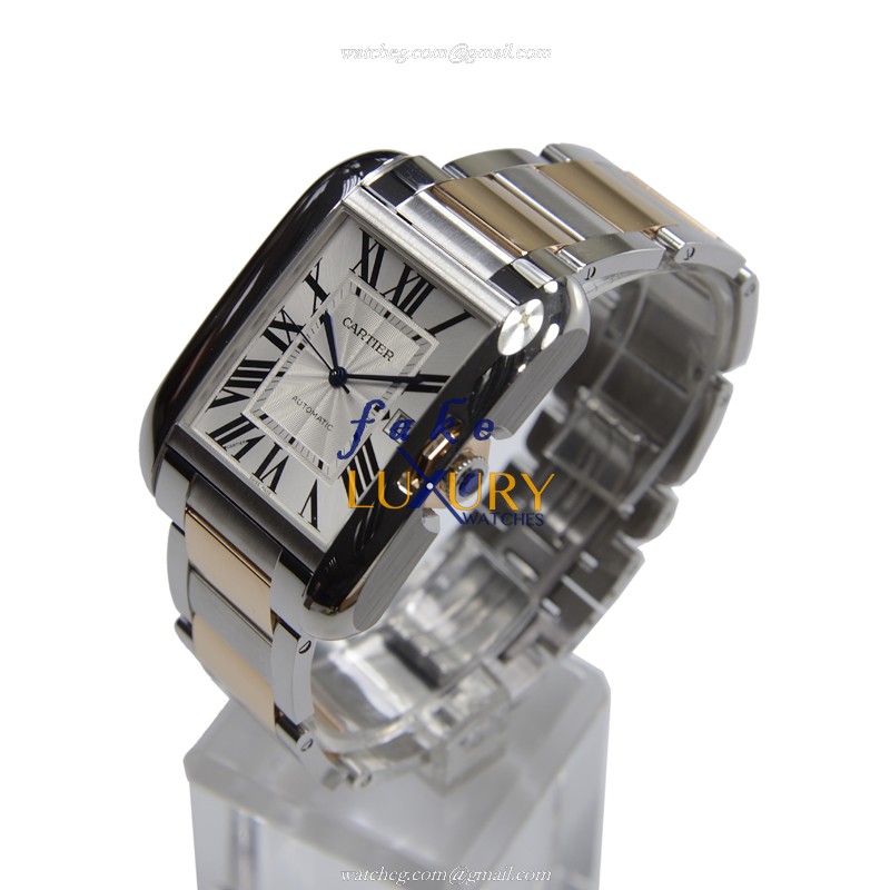 Cartier W5310006 TANK Automatic Stainless Steel - Replica Watch - 36.2mm - Silvery White Dial - Image 3