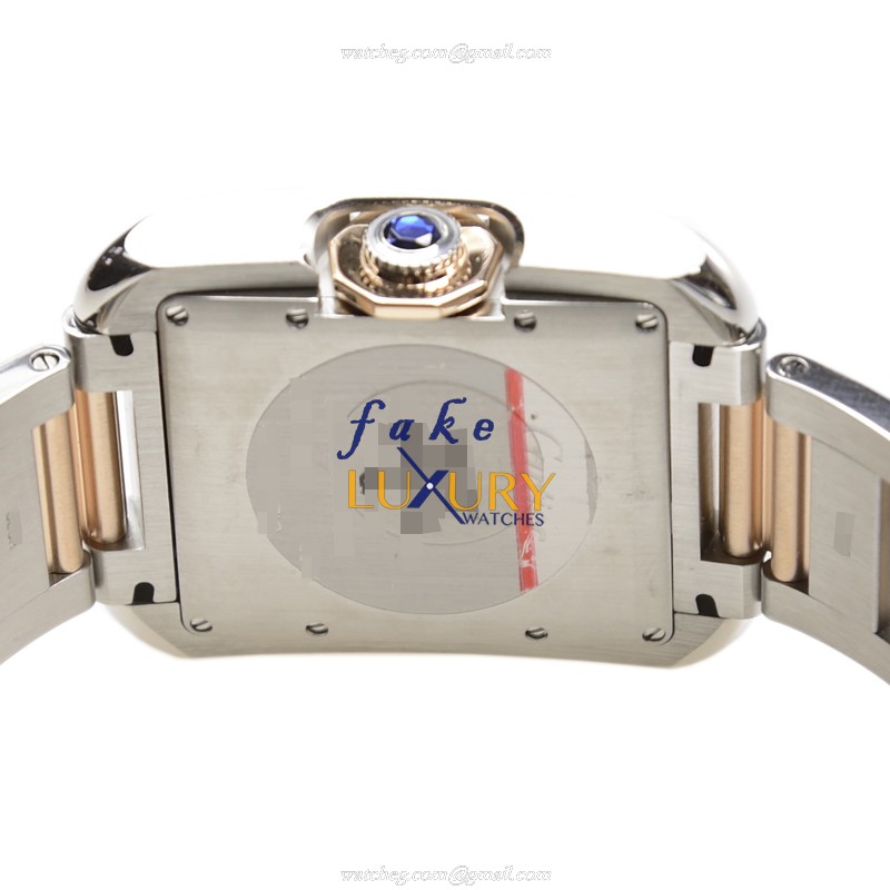 Cartier W5310007 TANK Automatic Stainless Steel Replica Watch, Silver Dial, 29.8mm Case - Image 4