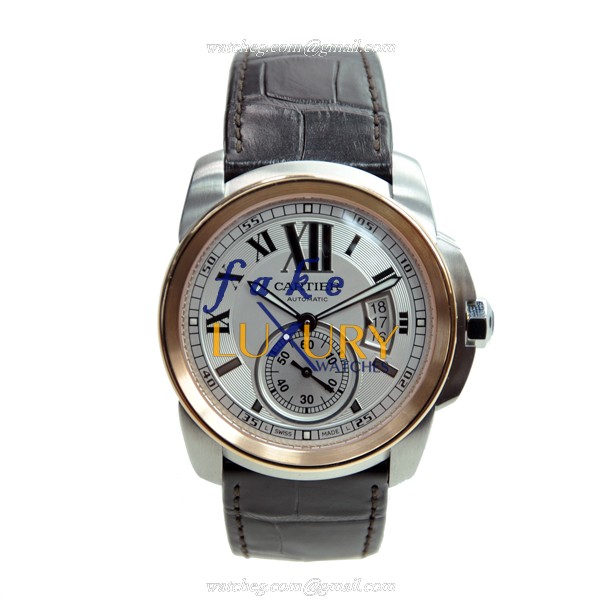 Cartier W7100011 CALIBRE DE CARTIER Automatic Steel Case - Replica Watch - 42mm - White Dial & - Image 2