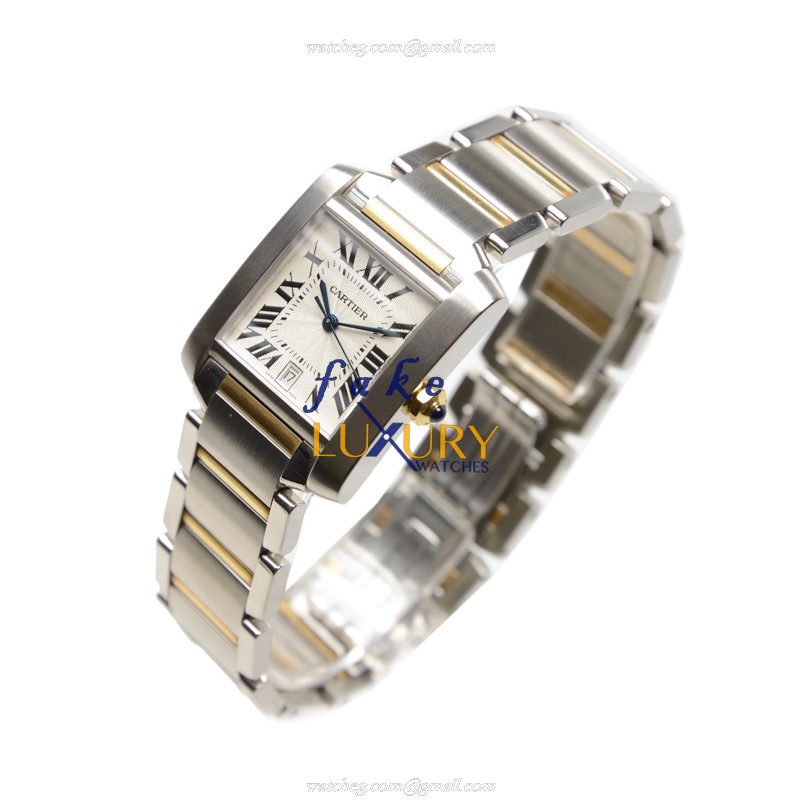 W51005Q4 - Cartier Tank Replica Watch Automatic Silver Dial Stainless Steel - Image 3