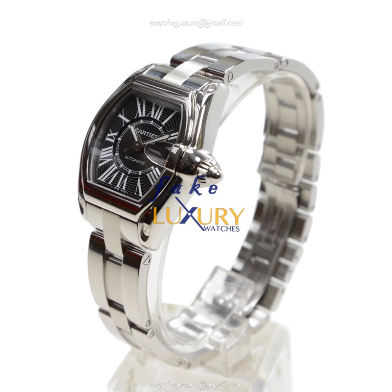 Cartier W62041V3 ROADSTER Automatic Stainless Steel Replica Watch, Black Dial, Silver Strap - Image 3
