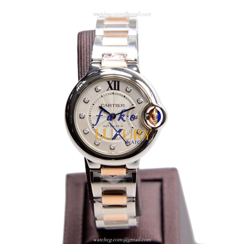 Cartier WE902044 BALLON BLEU Automatic Stainless Steel Replica Watch - Swiss Movement, Silver Dial - Image 2