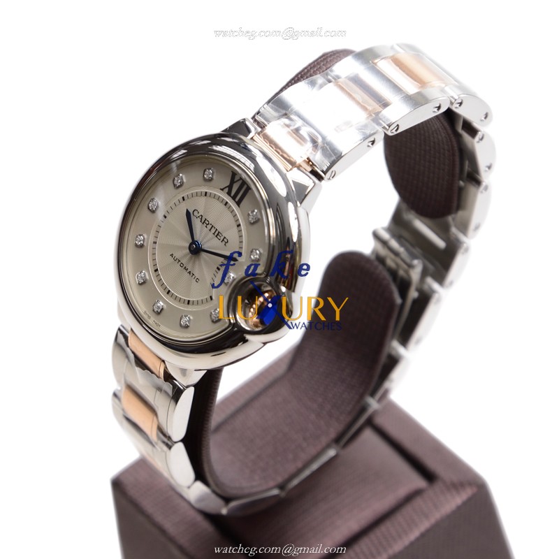 Cartier WE902044 BALLON BLEU Automatic Stainless Steel Replica Watch - Swiss Movement, Silver Dial - Image 3
