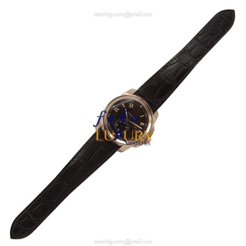 Cartier W7100007 CALIBRE DE CARTIER Automatic 18kt Rose Gold Replica Watch, Automatic Movement - Image 2