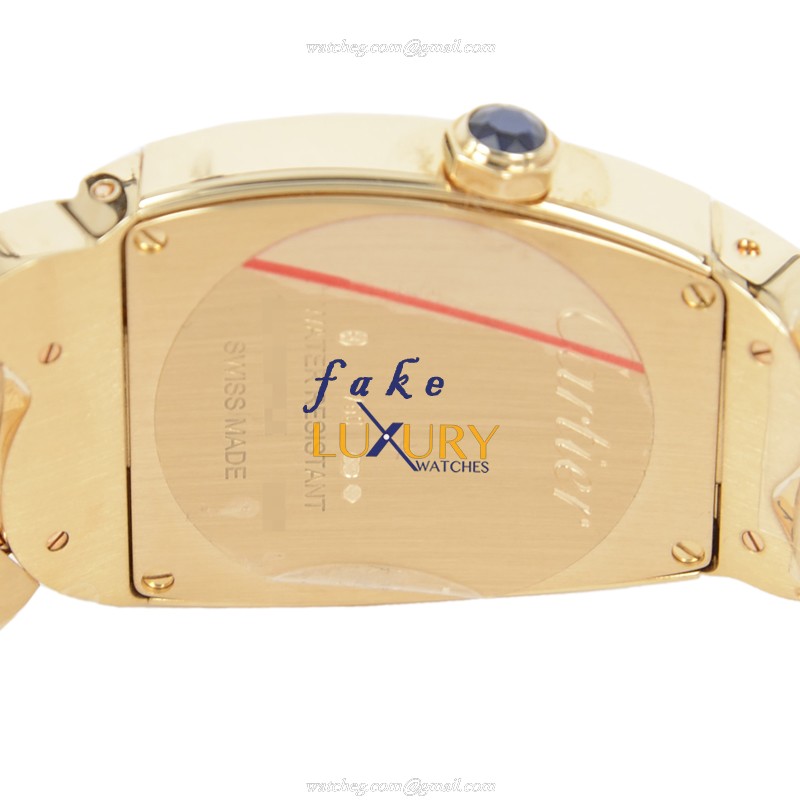 Cartier W640010H Replica Watch Quartz 18kt Yellow Gold Silvery White Dial 28mm Case - Image 4