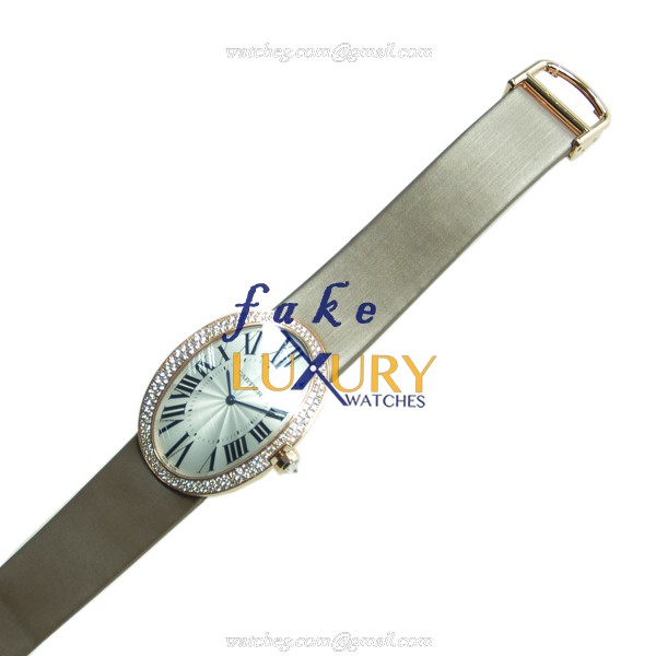 Cartier WB520005 BAIGNOIRE Automatic - 18kt Rose Gold & Diamonds - Replica Watch - 34.07mm - Silk - Image 2