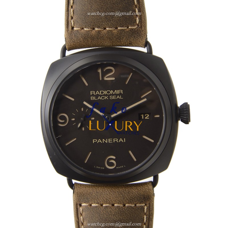 PAM00505 - Panerai Radiomir Replica Watch - Automatic Ceramics - Brown Dial - Image 2