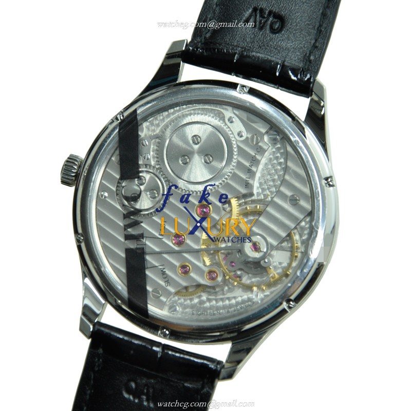 IWC Portuguese IW545404 Manual Wind Stainless Steel Black Dial Replica Watch - Image 3
