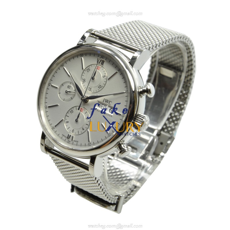 IWC Portofino IW391005 Automatic Stainless Steel Silver Dial Replica Watch - Image 3