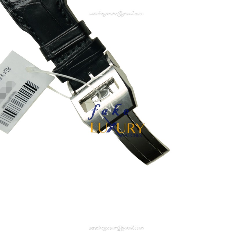 IWC IW326201 Pilots Replica Watch, Black Dial, Steel Case, Alligator Strap, Automatic - Image 3