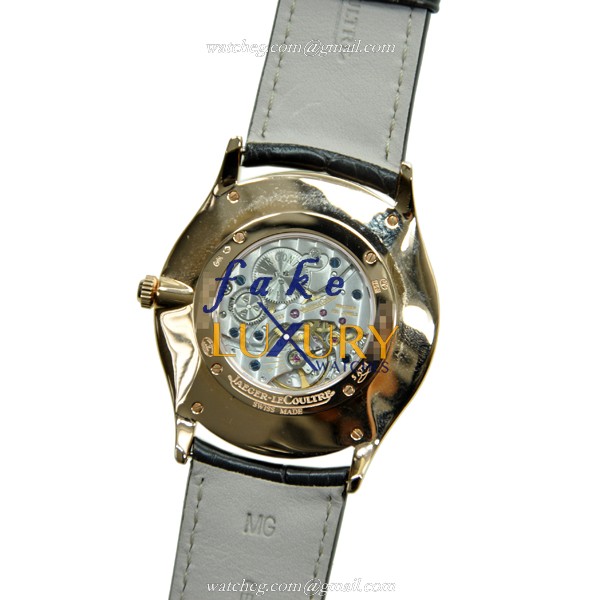 Jaeger-Lecoultre Q1342420 Manual Wind 18kt Rose Gold Replica Watch, Ultra Thin Beige Dial Black - Image 3