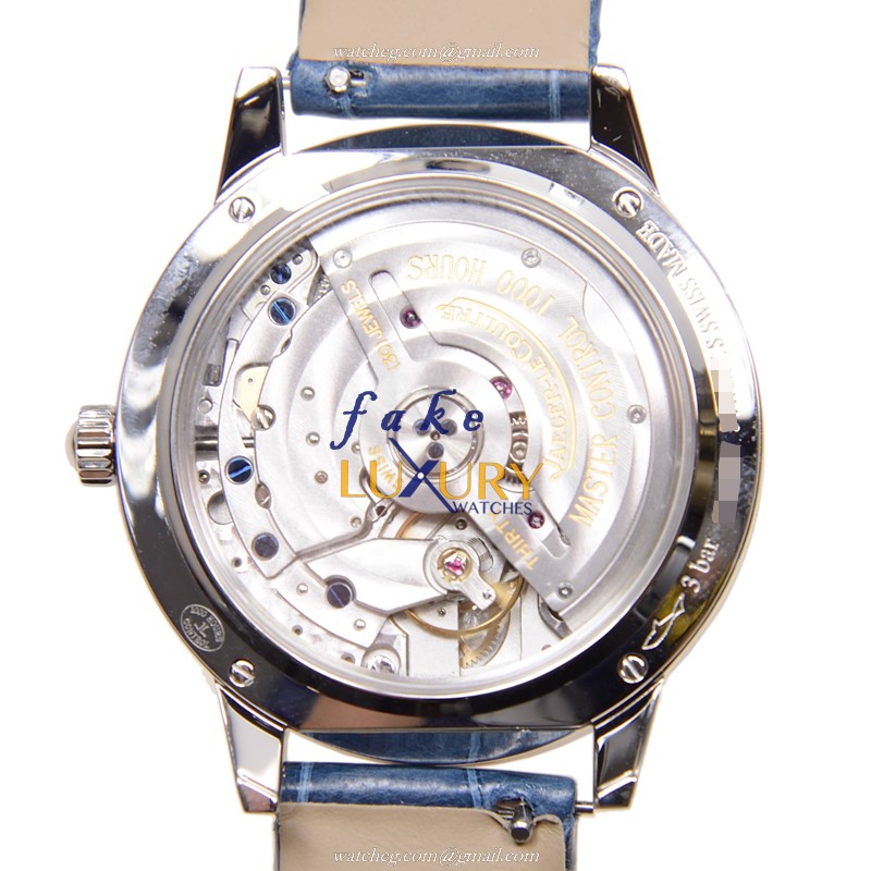 Jaeger-Lecoultre Q3448420 RENDEZ VOUS Auto Silver Dial Alligator Blue Replica Watch - Image 3