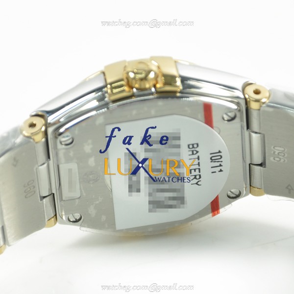 -123.20.24.60.05.004 - Omega Constellation Quartz 18kt Gold & Steel Replica Watch - White Dial - Image 3