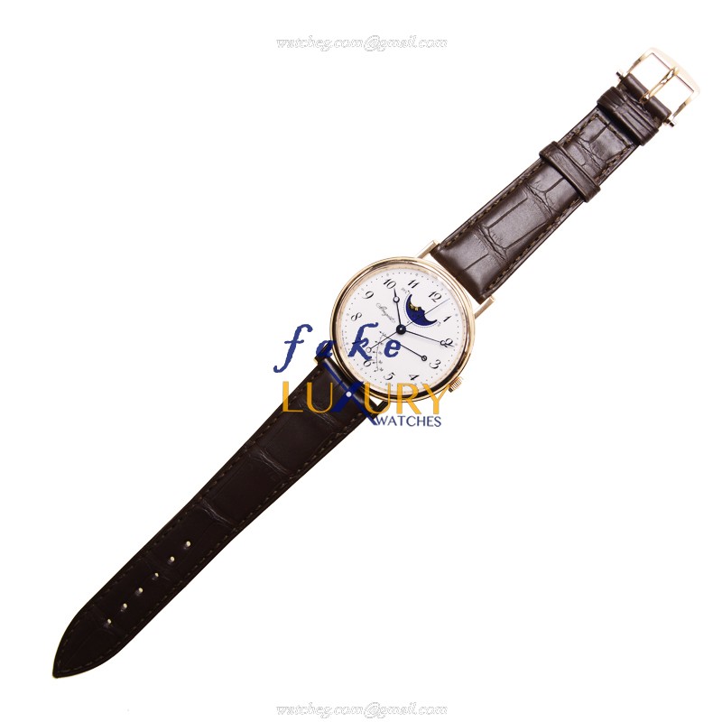 Breguet 7787BR/29/9V6 Replica Watch, Automatic Movement, Silver Enamel Dial, 18kt Rose Gold Case - Image 2