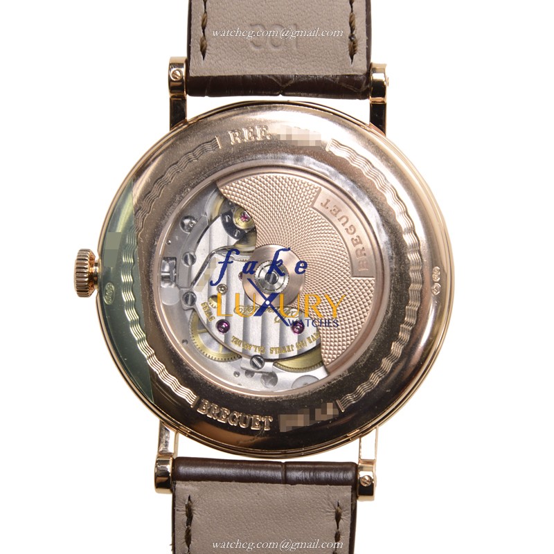 Breguet 7787BR/29/9V6 Replica Watch, Automatic Movement, Silver Enamel Dial, 18kt Rose Gold Case - Image 3