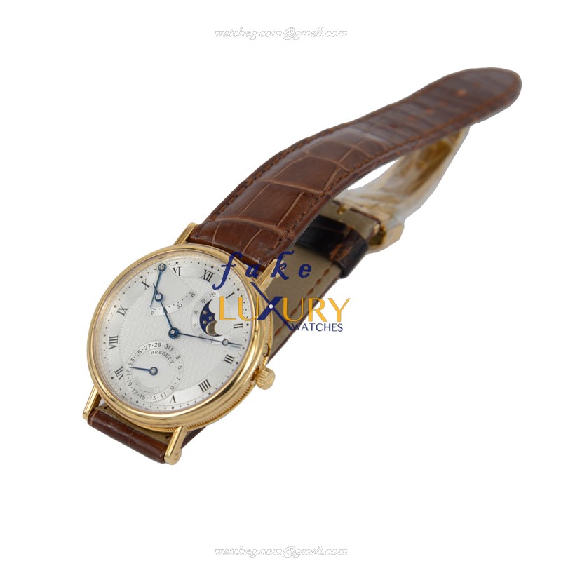 Breguet 3137BA/11/986 Replica Watch With Automatic Movement, 18kt Yellow Gold Case, Silvery White - Image 2