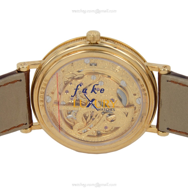 Breguet 3137BA/11/986 Replica Watch With Automatic Movement, 18kt Yellow Gold Case, Silvery White - Image 3