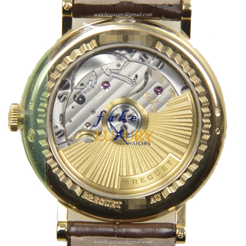 Breguet 5177BA/12/9V6 Replica Watch, Automatic Movement, Silver Dial, 18kt Yellow Gold Case - Image 3