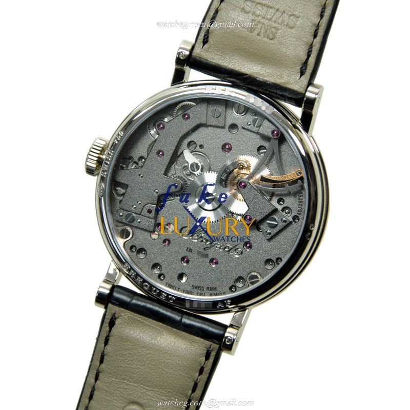 Breguet 7027BB/G9/9V6 Tradition Replica Watch, Manual Wind, Gray Dial, 18kt White Gold Case - Image 3