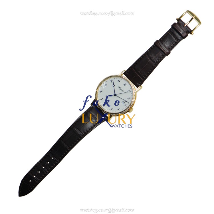 Breguet 5178BA/29/9V6/D000 | Automatic | 18kt Gold & Diamond | Alligator | Replica Watch - Image 2