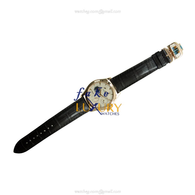 -QL1612420 - Jaeger-Lecoultre Master Ultra Thin Manual Wind 18kt Rose Gold Replica Watch - Beige - Image 2