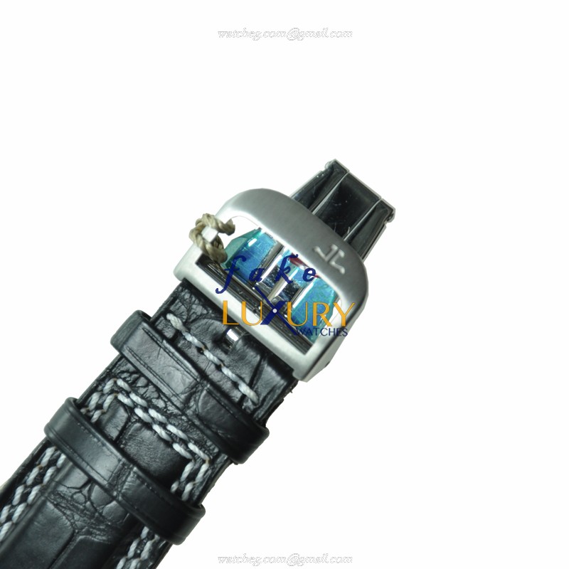 Jaeger-Lecoultre Q175847V Master Ultra Thin Auto Stainless Steel Case Black Dial Alligator Strap - Image 4