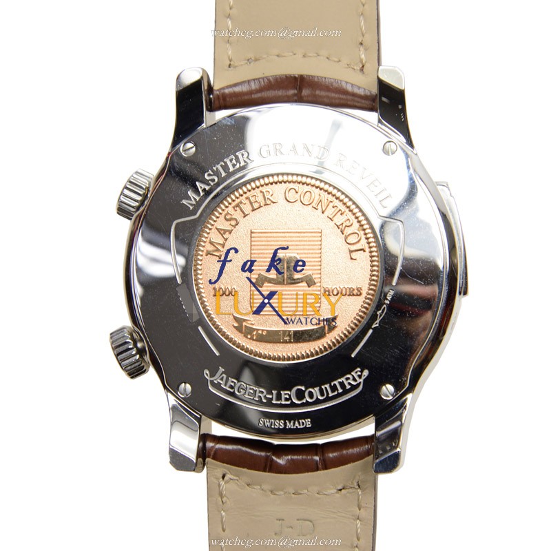 Jaeger-Lecoultre Q163842A Replica Watch Silver Dial Brown Alligator strap Automatic Movement 43mm - Image 3