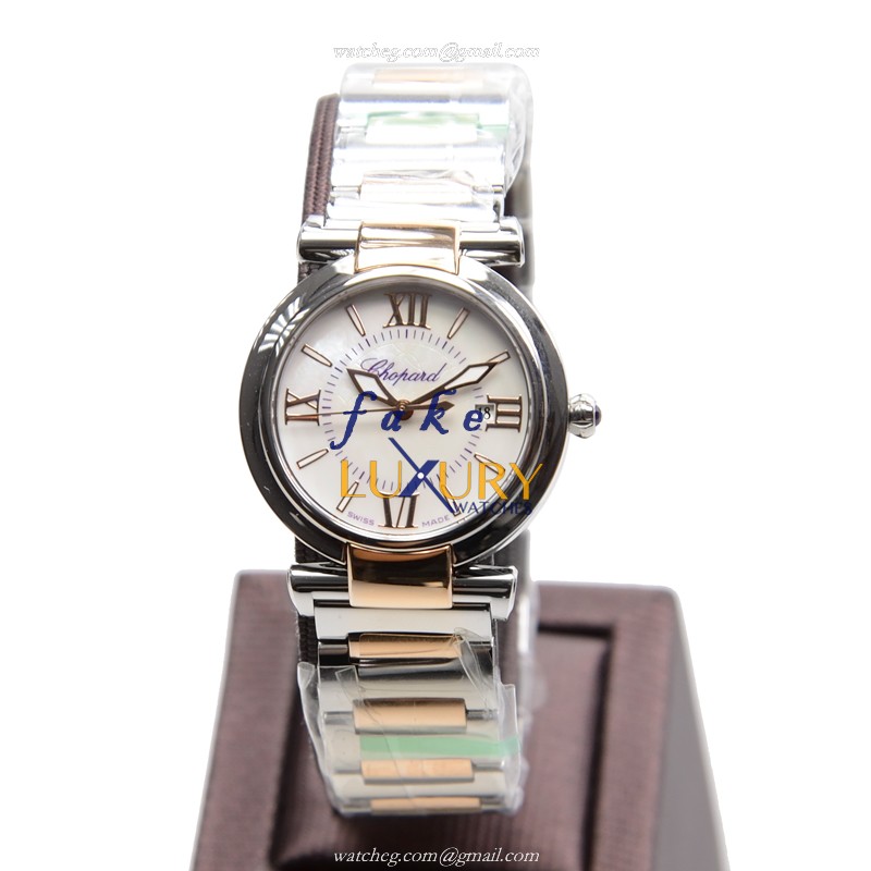 - CHOP388541-6002 IMPERIALE Quartz Replica Watch - 18kt Rose Gold & Steel Case - White Dial - Image 2