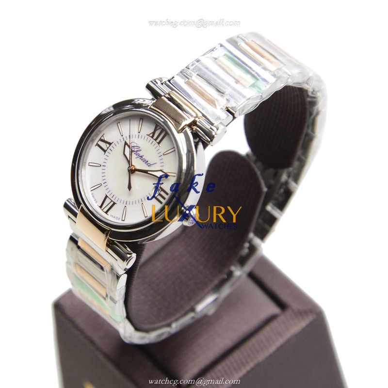 - CHOP388541-6002 IMPERIALE Quartz Replica Watch - 18kt Rose Gold & Steel Case - White Dial - Image 3