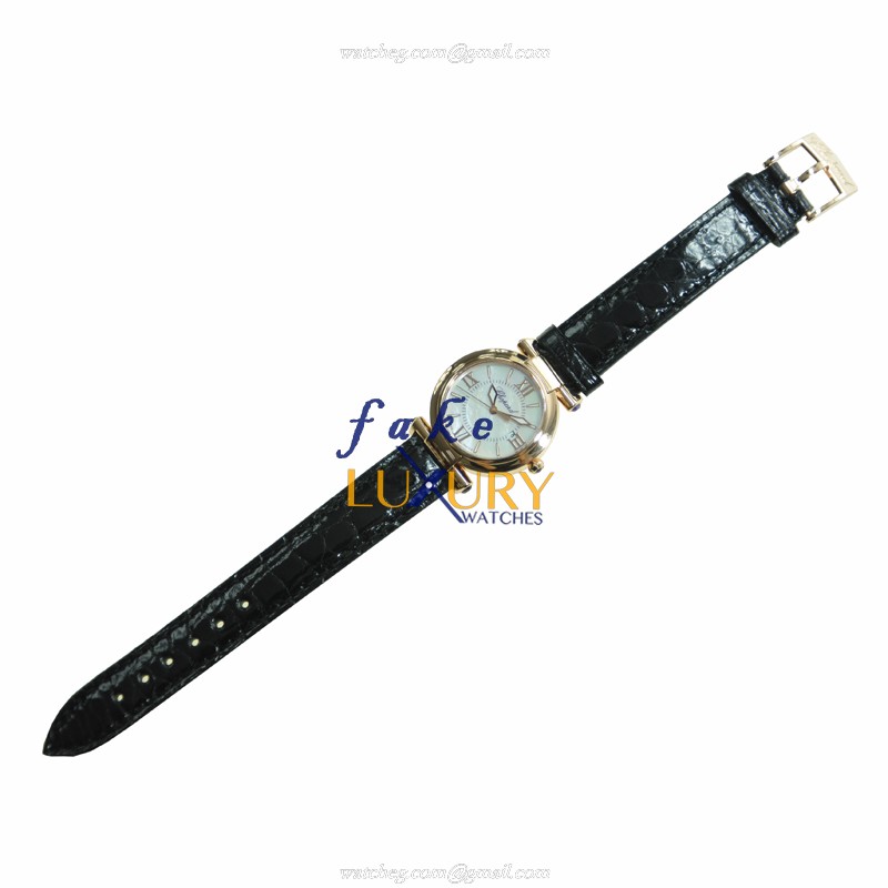 Chopard 384238-5001 IMPERIALE Quartz 18kt Rose Gold Replica Watch, Swiss Movement, Silver Dial - Image 2
