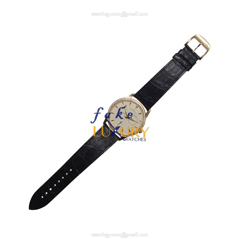 Jaeger-Lecoultre Q1372501 MASTER ULTRA THIN Automatic 18kt Rose Gold & Diamonds Replica Watch - Image 2