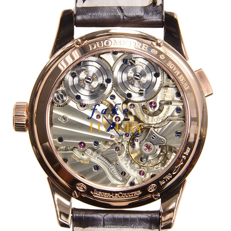 Jaeger-Lecoultre Q6042521 DUOMETRE Manual Wind - 18kt Rose Gold - Replica Watch - White Dial - Image 3