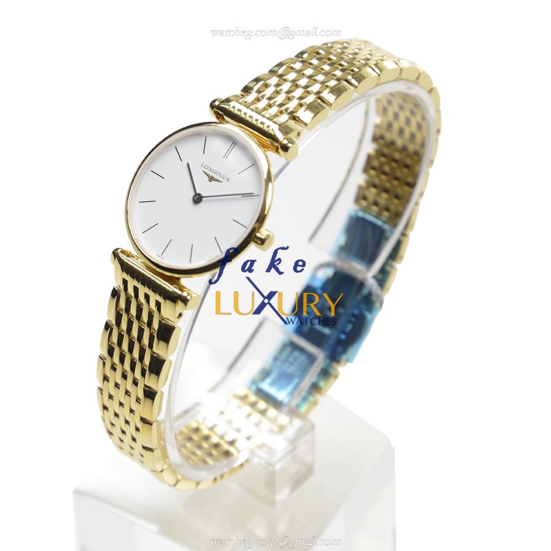 Longines L4.209.2.12.8 La Grande - Replica Watch - 33mm Quartz - 18kt Yellow Gold - White Dial - Image 3