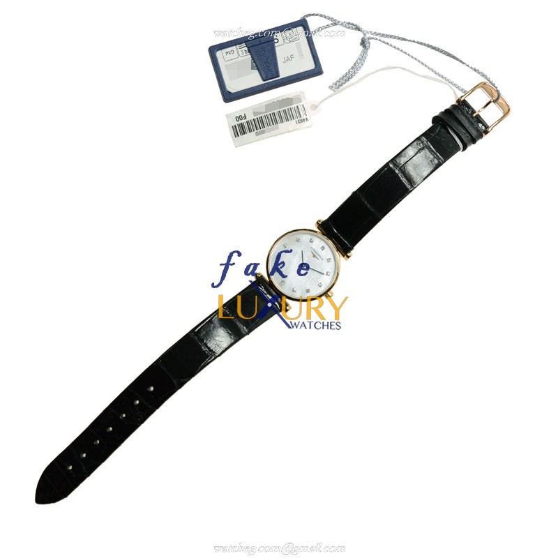 Longines L4.209.1.87.2 La Grande Replica Watch, Quartz Movement, PVD Gold Case, White Mother of - Image 2