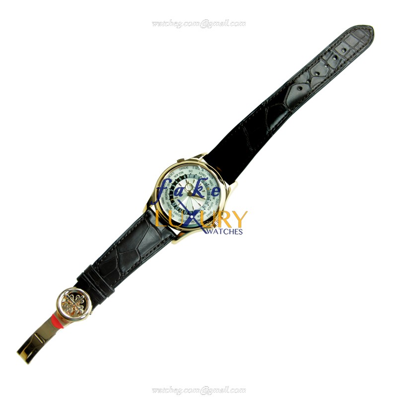 Patek Philippe 5130R-001 COMPLICATIONS 18kt Rose Gold Automatic Alligator Strap Replica Watch - Image 3
