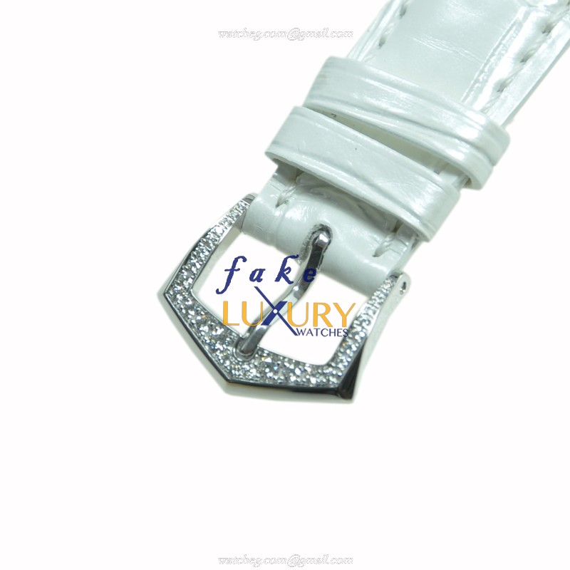 Patek Philippe 4937G-001 Replica Watch, White Mother of Pearl Dial, 18kt Gold & Diamond Case - Image 4