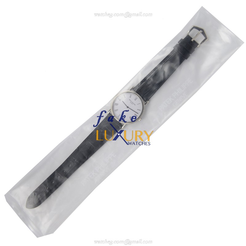 Patek Philippe 3520DG-001 Calatrava White Gold Automatic Replica Watch - Image 2