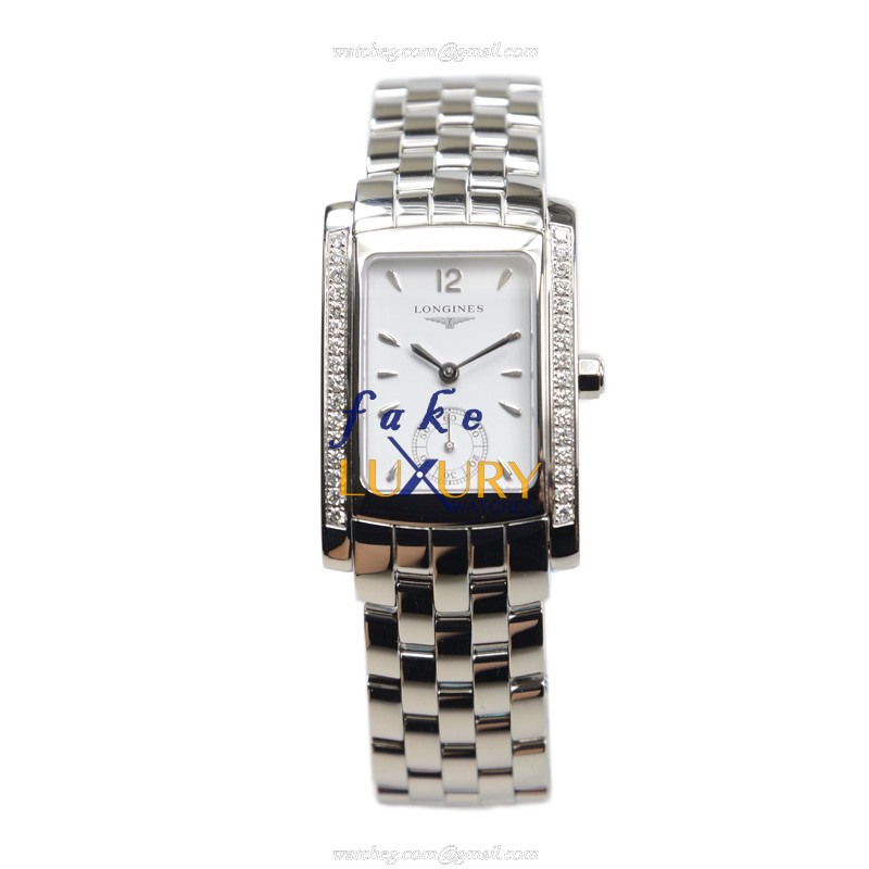 Longines L5.502.0.16.6 Dolce Vita Replica Watch, Quartz Movement, White Dial, Steel Bracelet - Image 2