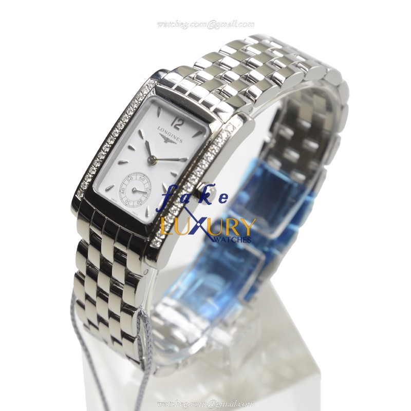 Longines L5.502.0.16.6 Dolce Vita Replica Watch, Quartz Movement, White Dial, Steel Bracelet - Image 3