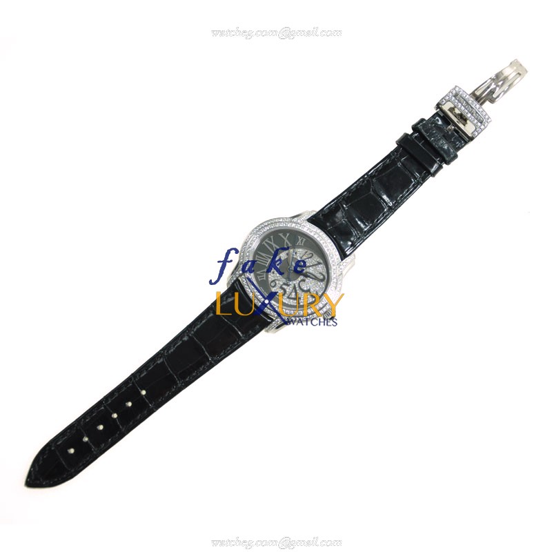Audemars Piguet Millenary 77302BC.ZZ.D001CR.01 Automatic 18kt White Gold Diamond Black Dial Replica - Image 2