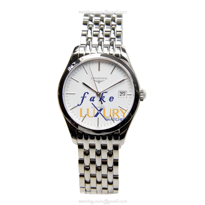 Longines L4.898.4.12.6 Elegant Series Replica Watch Automatic White Dial Steel Bracelet - Image 2