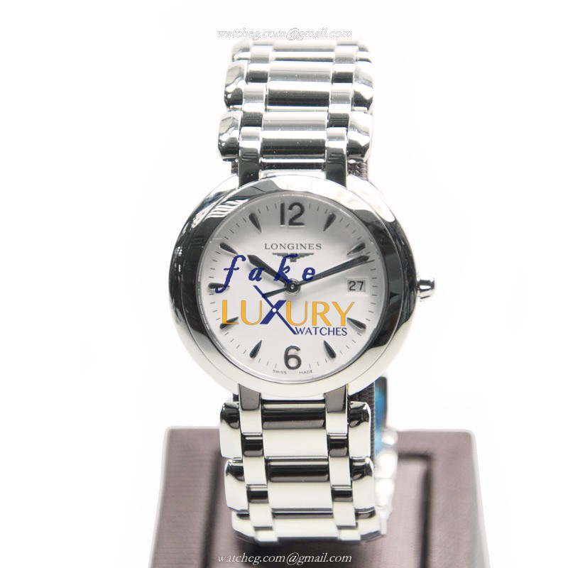 Longines L8.112.4.16.6 PRIMA LUNA Quartz Stainless Steel - White Dial - Replica Watch - Image 2