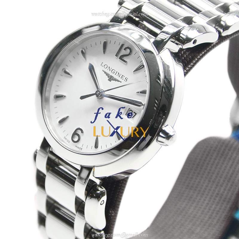 Longines L8.112.4.16.6 PRIMA LUNA Quartz Stainless Steel - White Dial - Replica Watch - Image 3