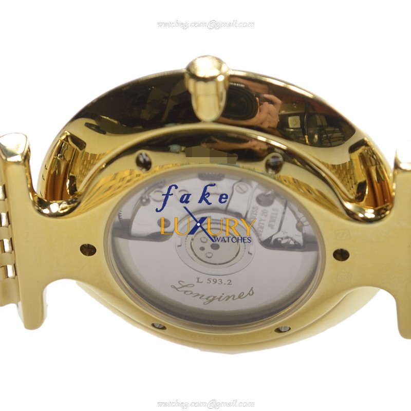Longines La Grande L4.708.2.32.8 - Automatic - 18kt Yellow Gold - Gold Dial - Replica Watch - Image 4