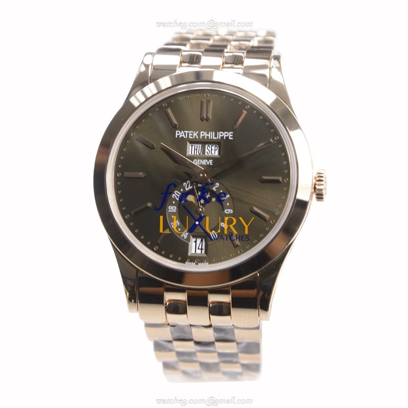Patek Philippe 5396-1R-001 Replica Watch, Automatic, Brown Dial, 18kt Rose Gold Case - Image 2
