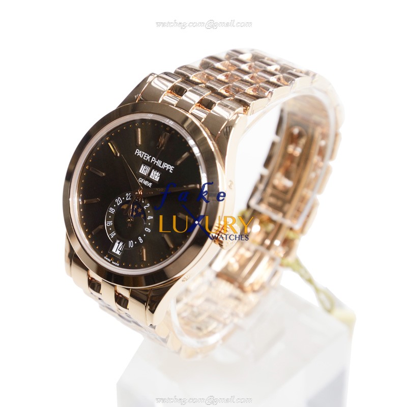Patek Philippe 5396-1R-001 Replica Watch, Automatic, Brown Dial, 18kt Rose Gold Case - Image 3