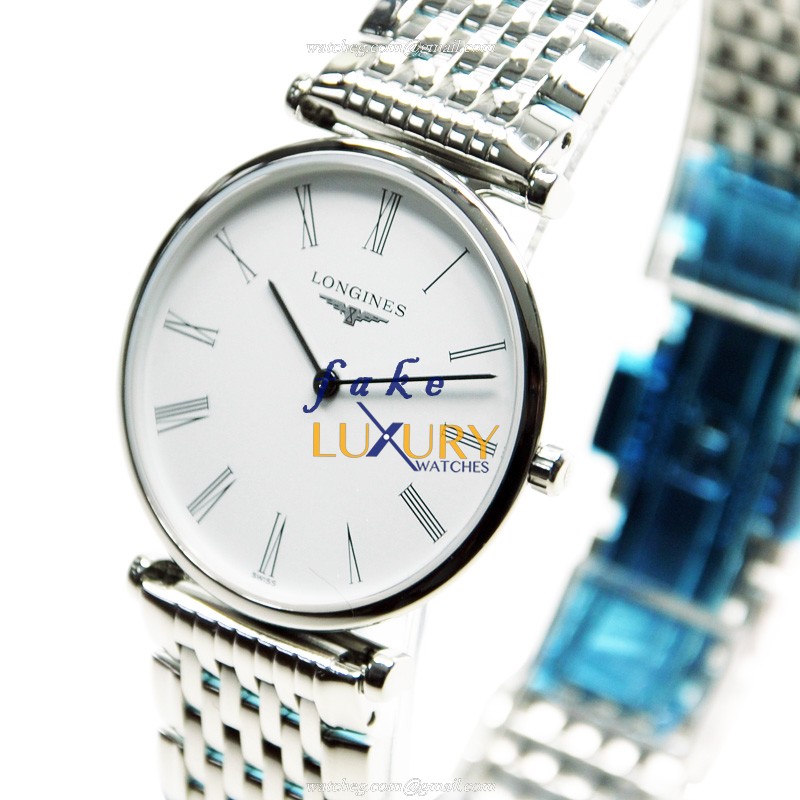 Longines La Grande Quartz Stainless Steel L4.512.4.11.6 White Dial Silver Bracelet Replica Watch - Image 3