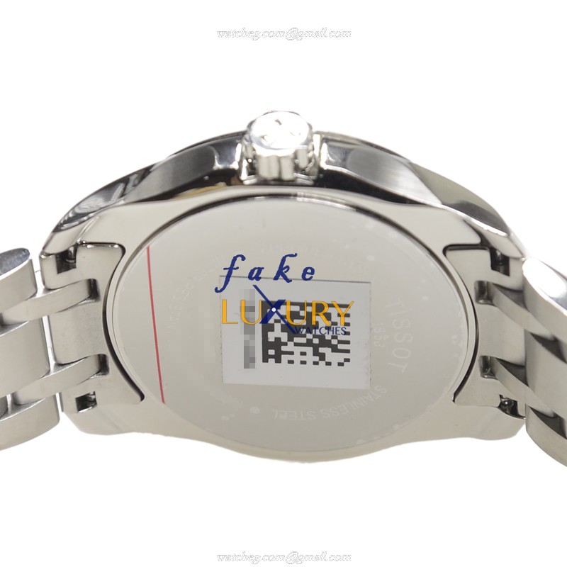 Tissot T035.210.11.016.00 Replica Watch, Quartz, White Dial, Silver Stainless Steel Strap, 32mm - Image 4