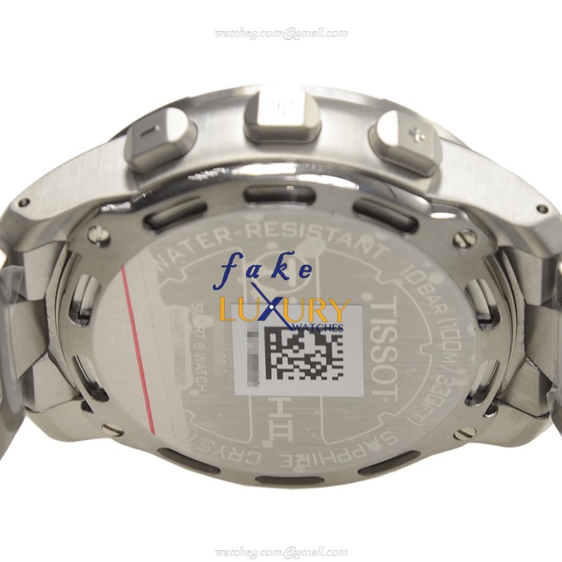 T047.420.44.051.00 - Tissot Touch Collection Replica Watch - Quartz Titanium - Silver Strap Black - Image 4