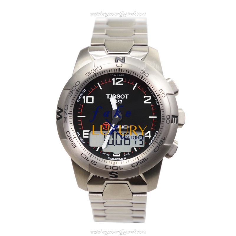 Tissot T047.420.44.057.00 Replica Watch, Black Dial, Titanium Case, Quartz Movement - Image 2
